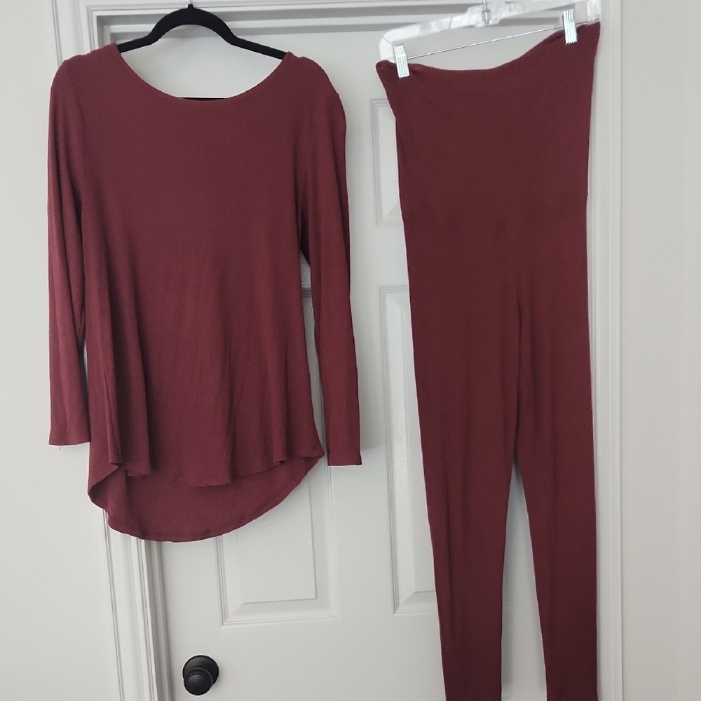 Kindred Bravely- Bella Ribbed Maternity Pajama Set 